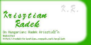 krisztian radek business card